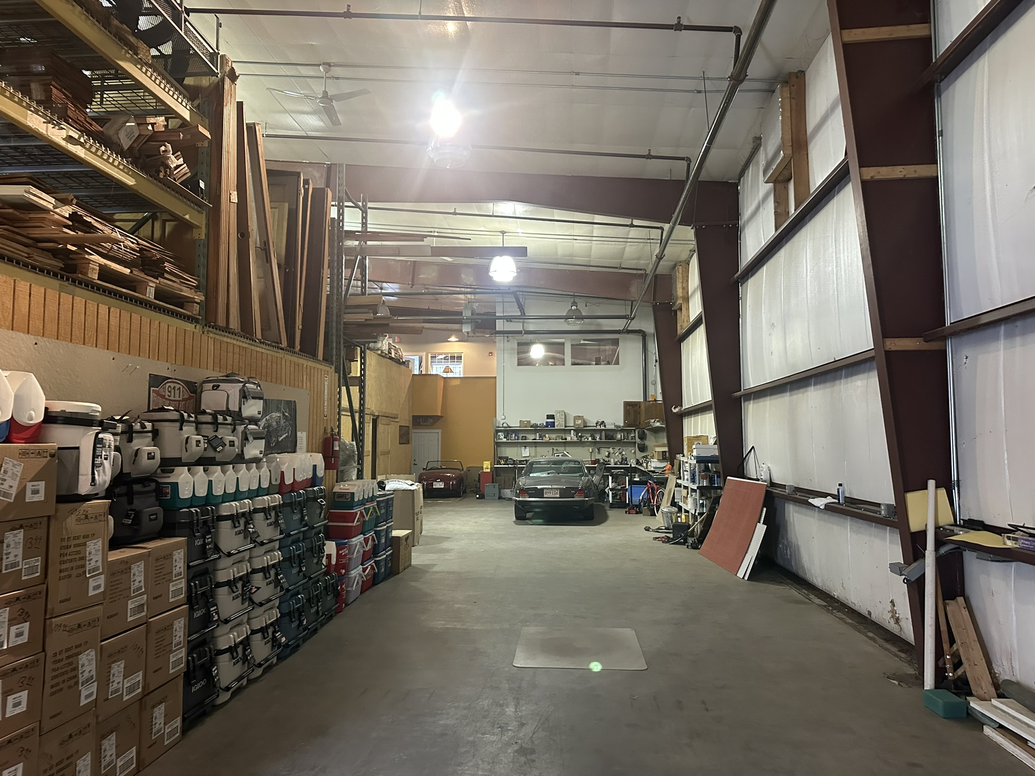 Drive-in bay interior - depth view