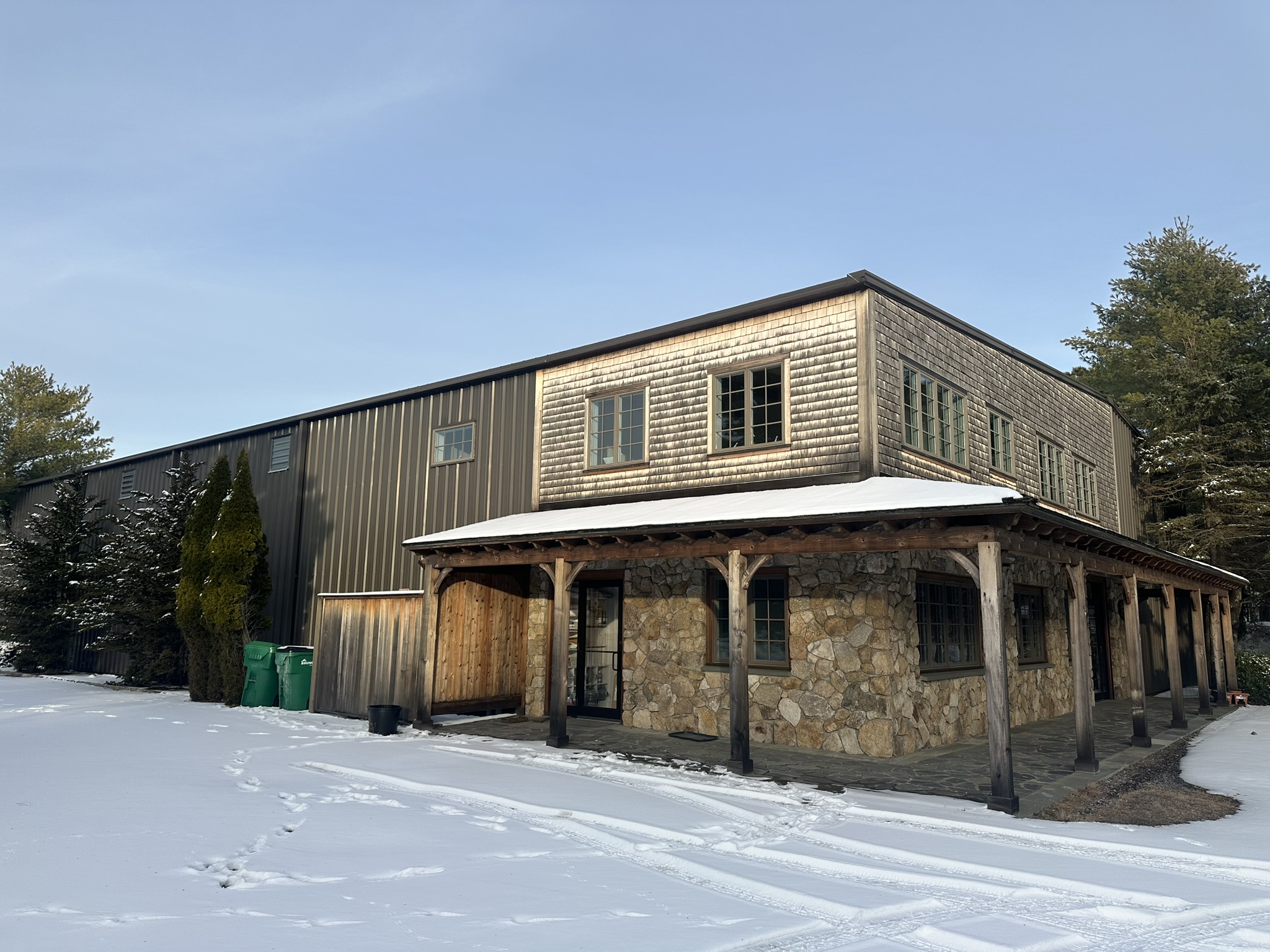 Office building entry exterior