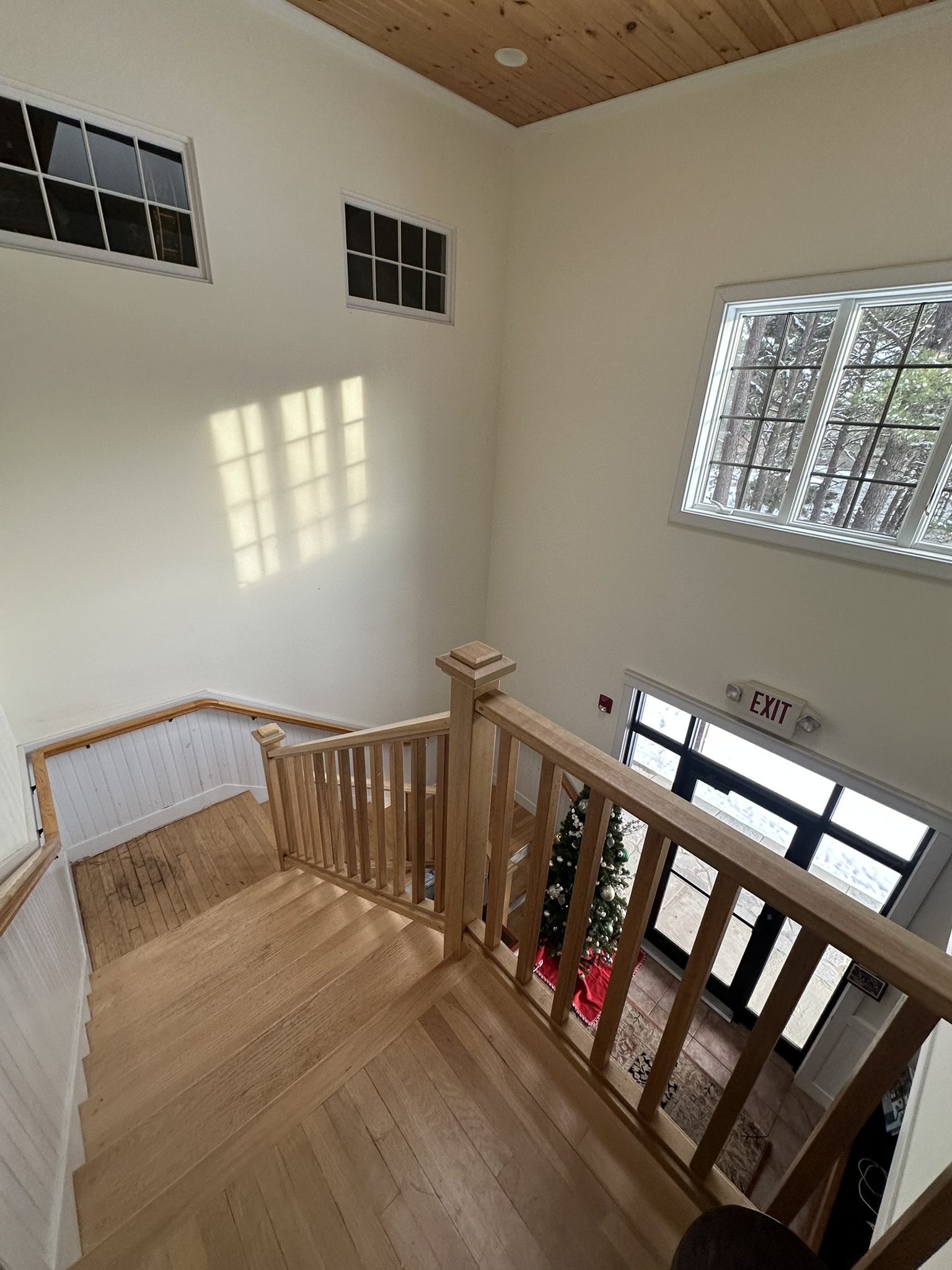 Office entry interior - two-story reception